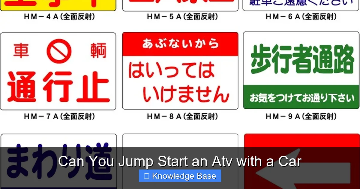 Can You Jump Start an Atv with a Car