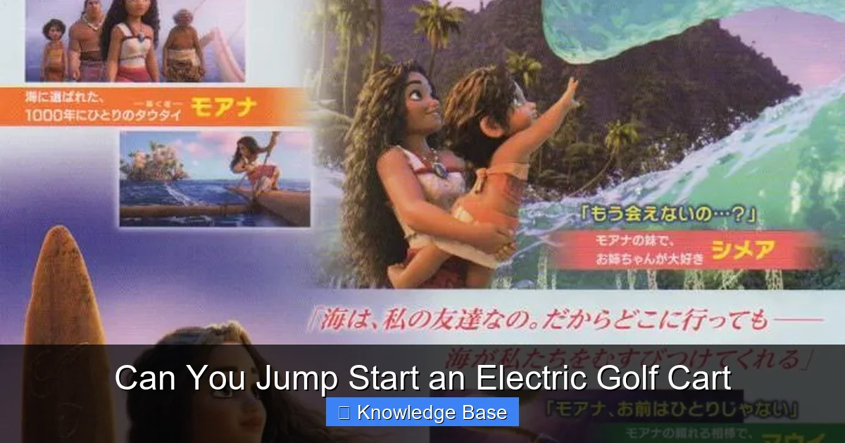 Can You Jump Start an Electric Golf Cart