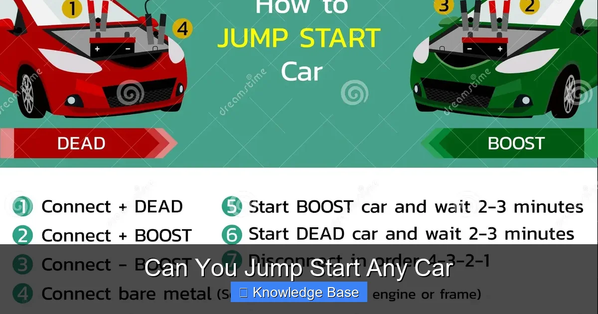 Can You Jump Start Any Car