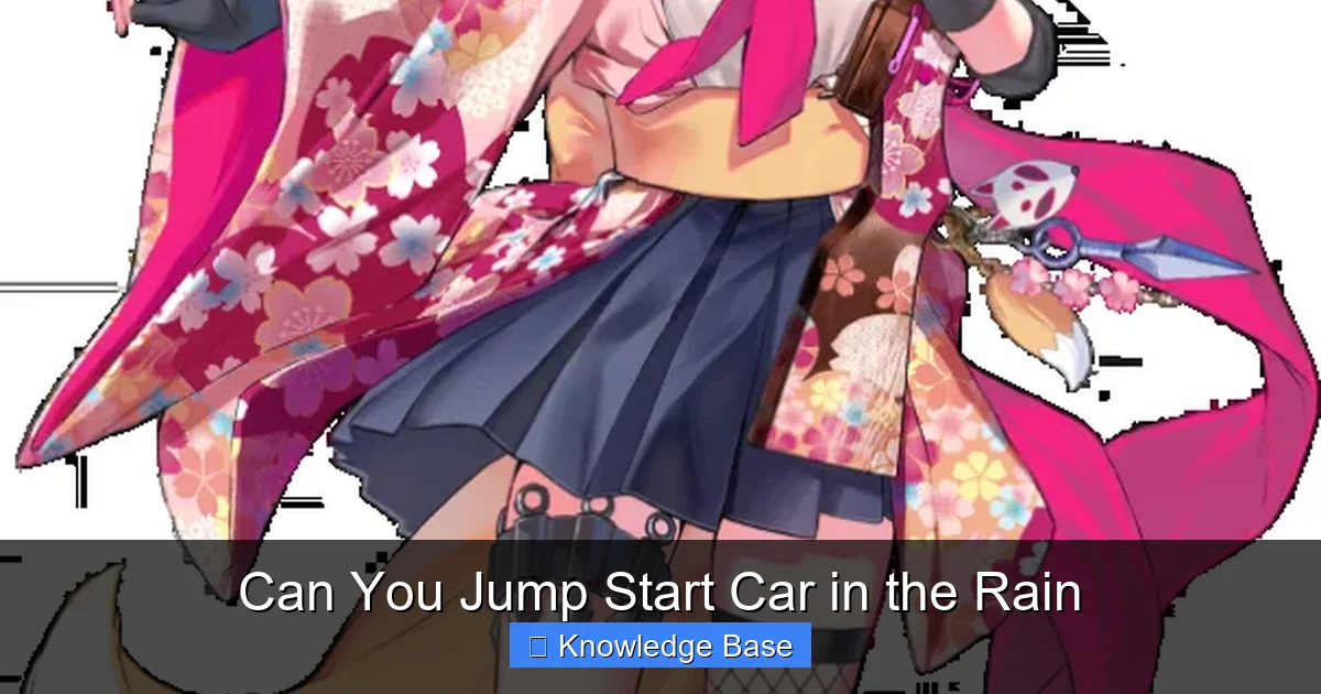 Can You Jump Start Car in the Rain