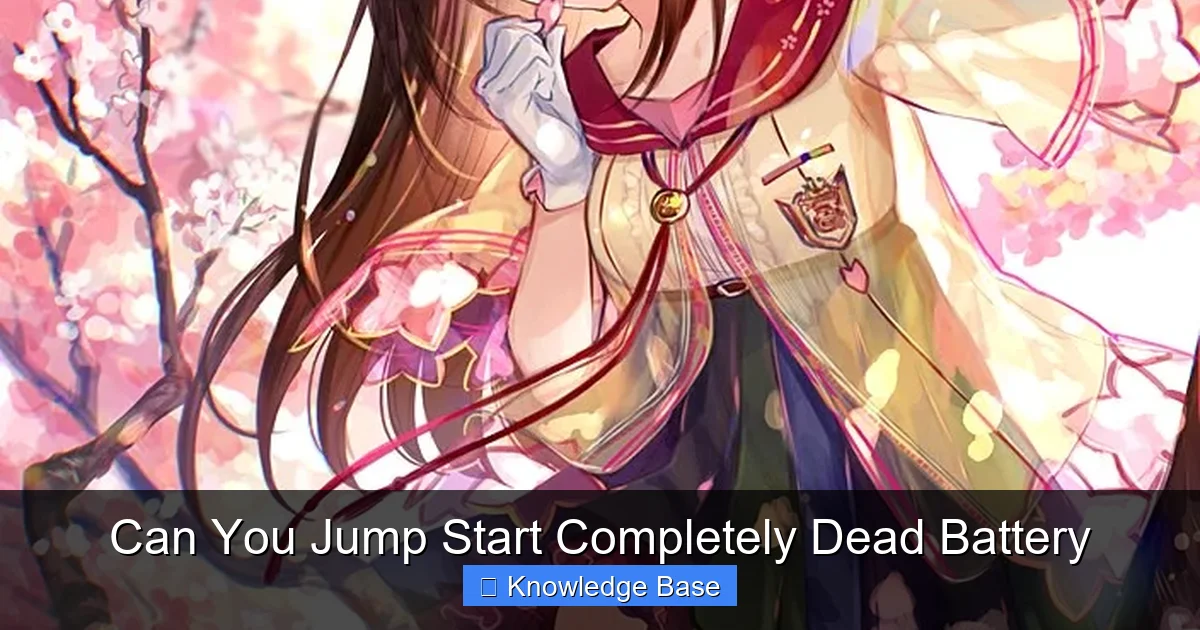 Can You Jump Start Completely Dead Battery