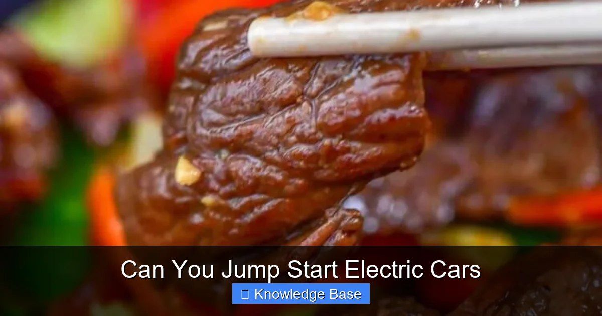 Can You Jump Start Electric Cars