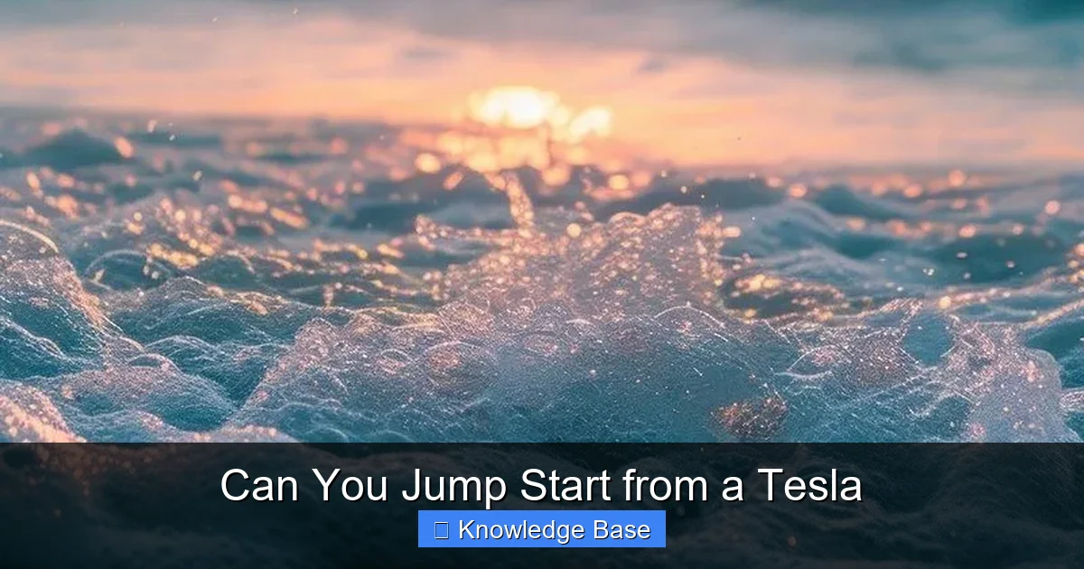 Can You Jump Start from a Tesla