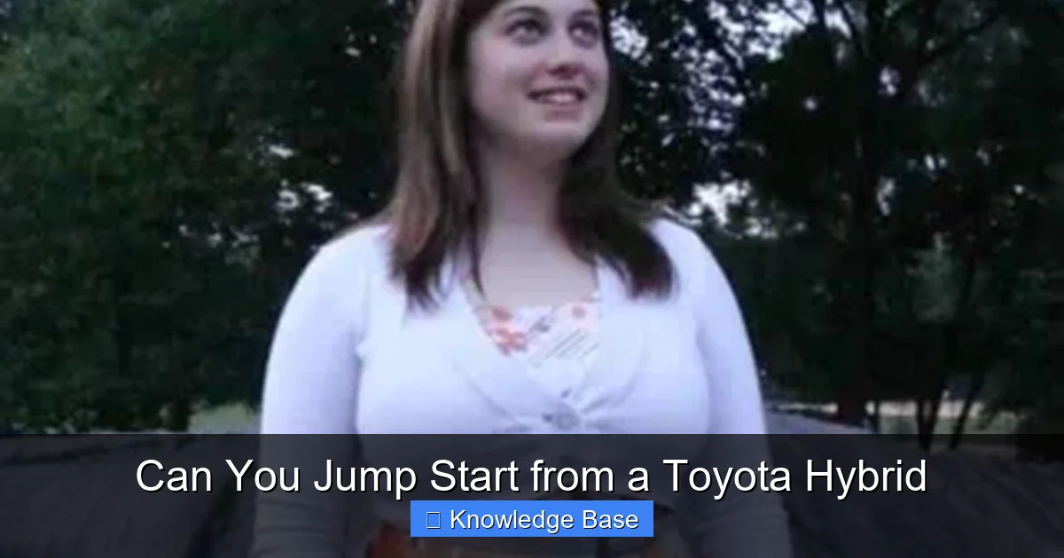Can You Jump Start from a Toyota Hybrid