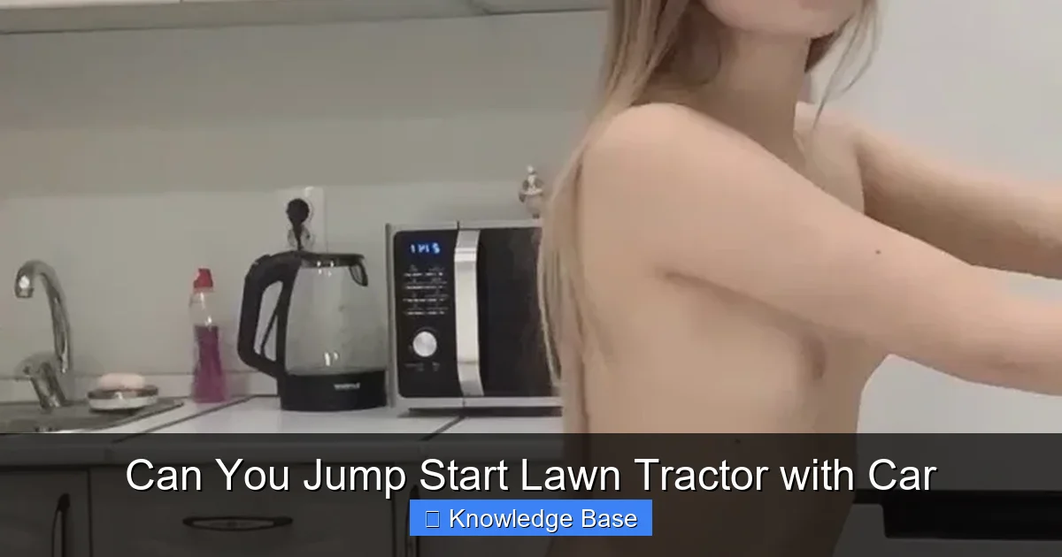 Can You Jump Start Lawn Tractor with Car