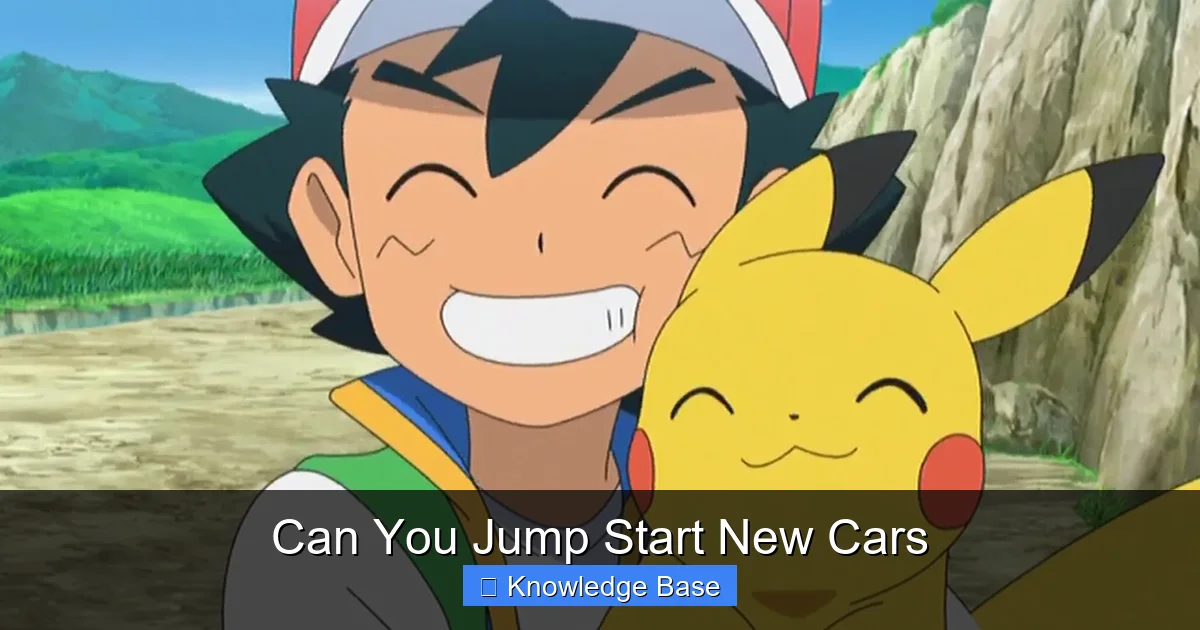 Can You Jump Start New Cars