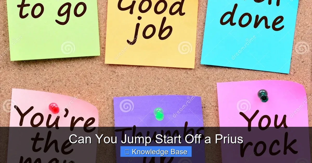 Can You Jump Start Off a Prius