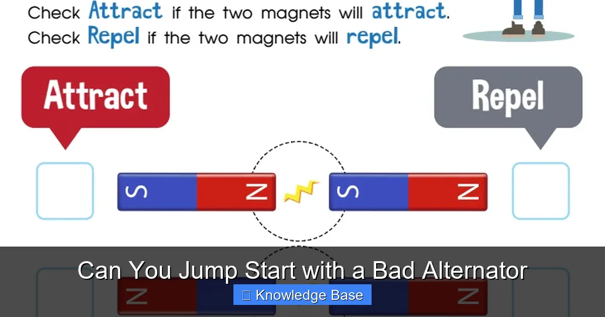Can You Jump Start with a Bad Alternator
