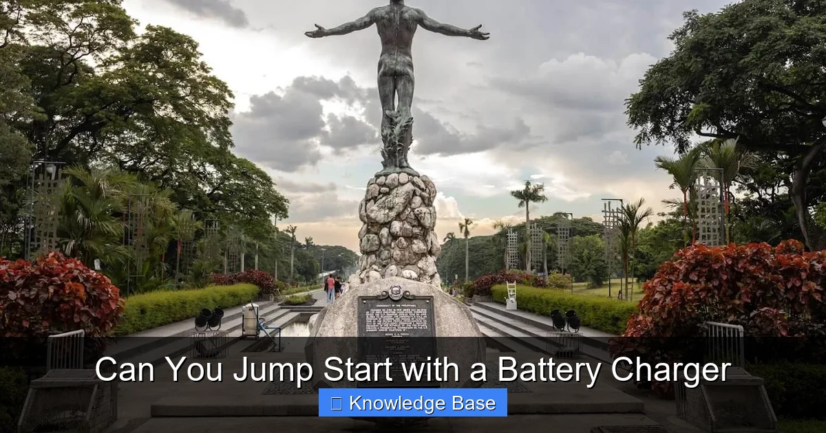 Can You Jump Start with a Battery Charger