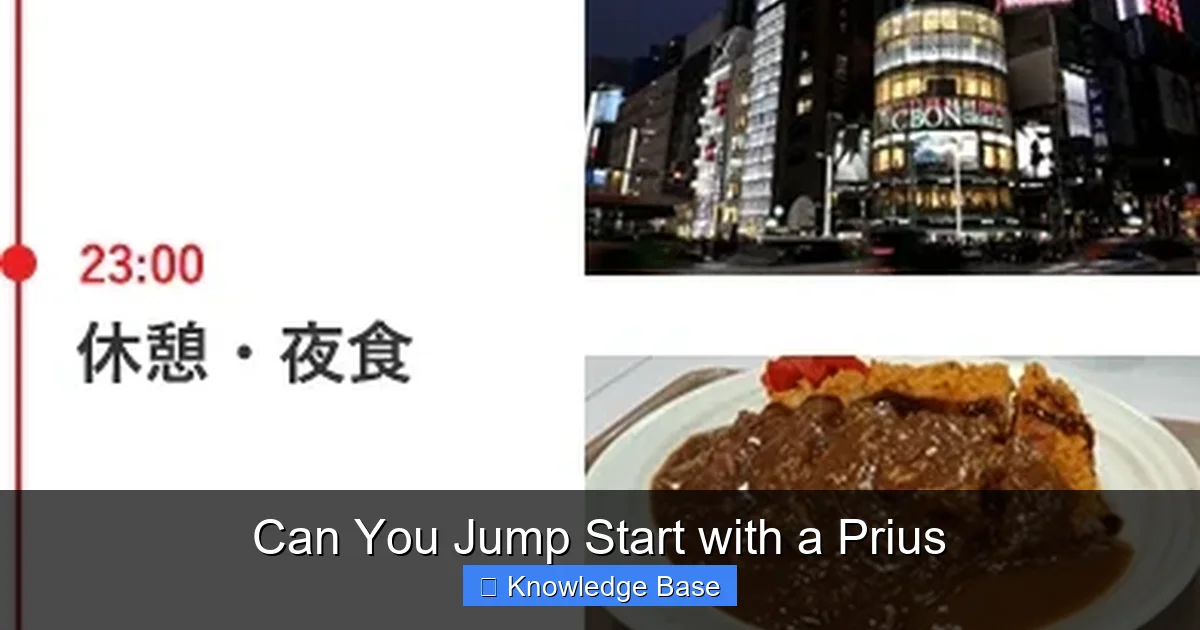 Can You Jump Start with a Prius