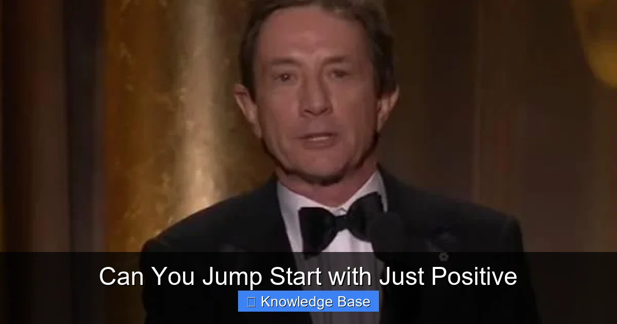Can You Jump Start with Just Positive