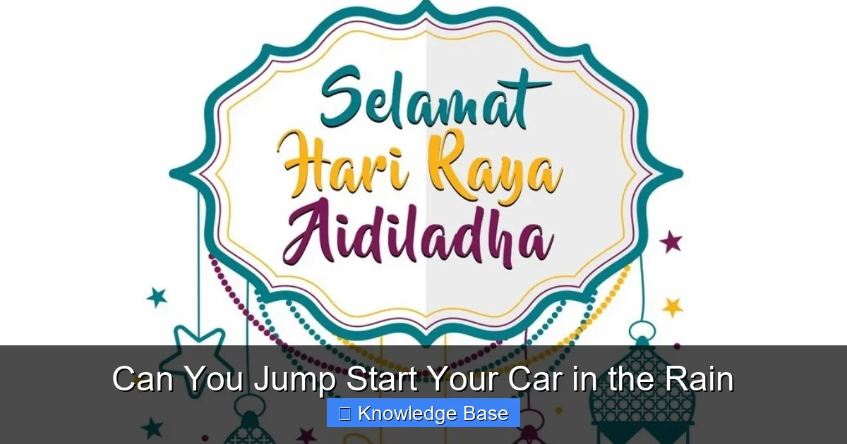 Can You Jump Start Your Car in the Rain
