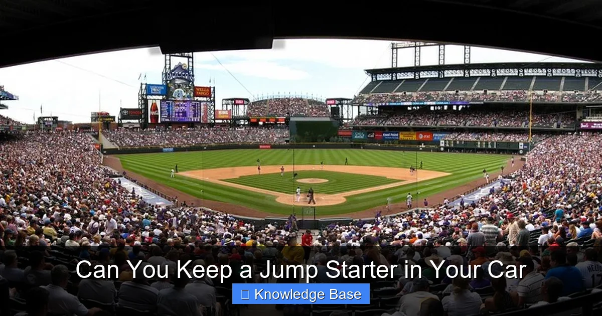 Can You Keep a Jump Starter in Your Car