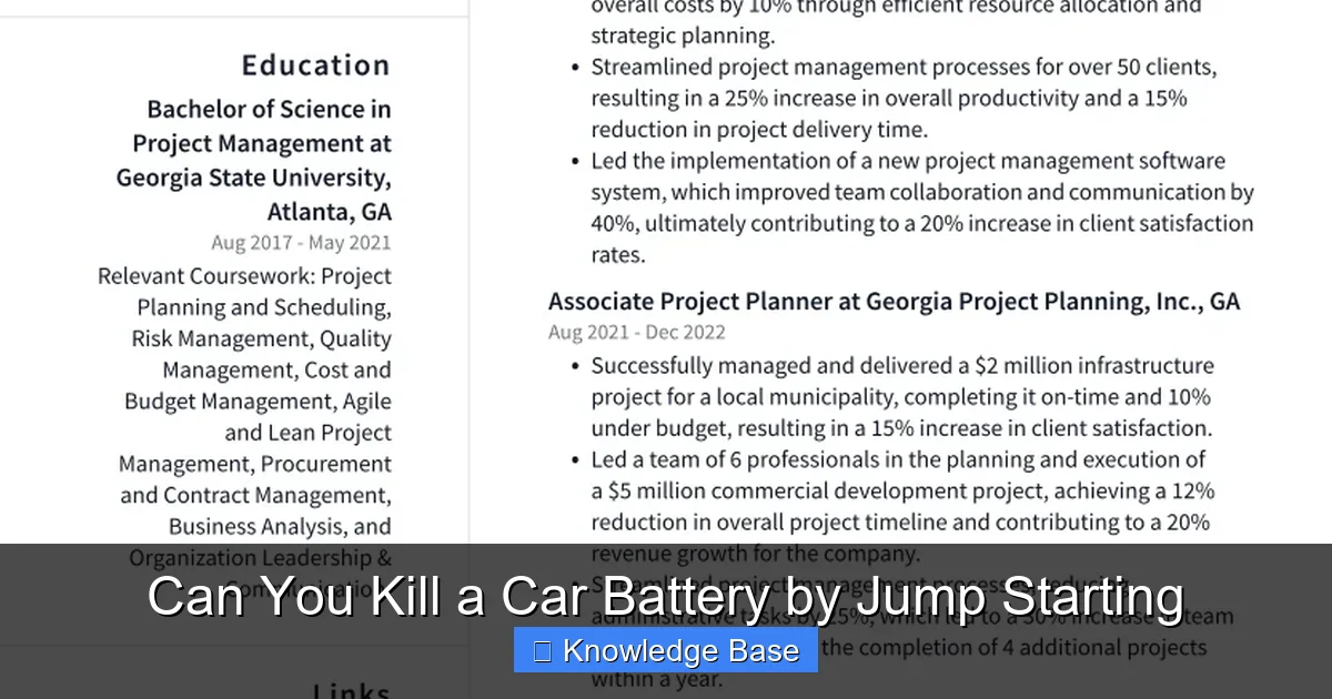 Can You Kill a Car Battery by Jump Starting