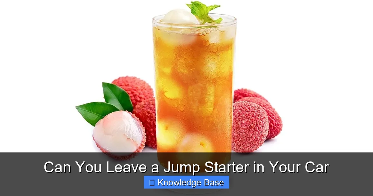 Can You Leave a Jump Starter in Your Car