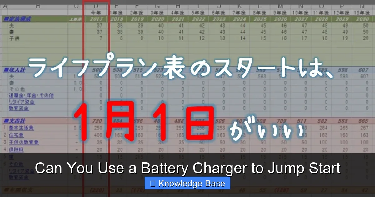 Can You Use a Battery Charger to Jump Start