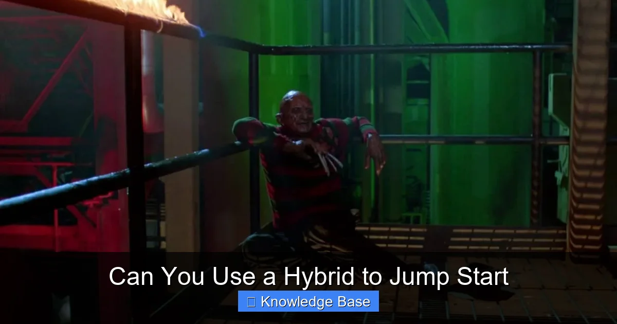 Can You Use a Hybrid to Jump Start