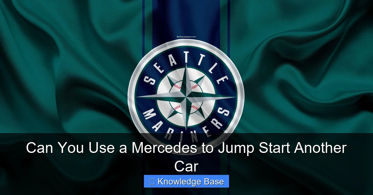 Can You Use a Mercedes to Jump Start Another Car