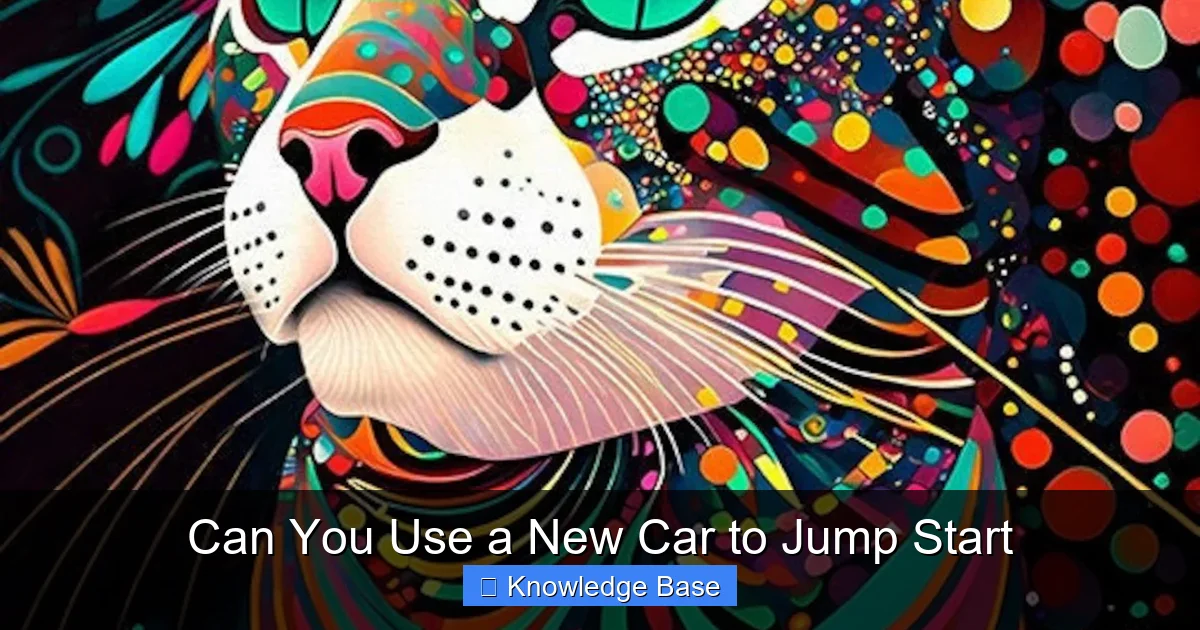 Can You Use a New Car to Jump Start