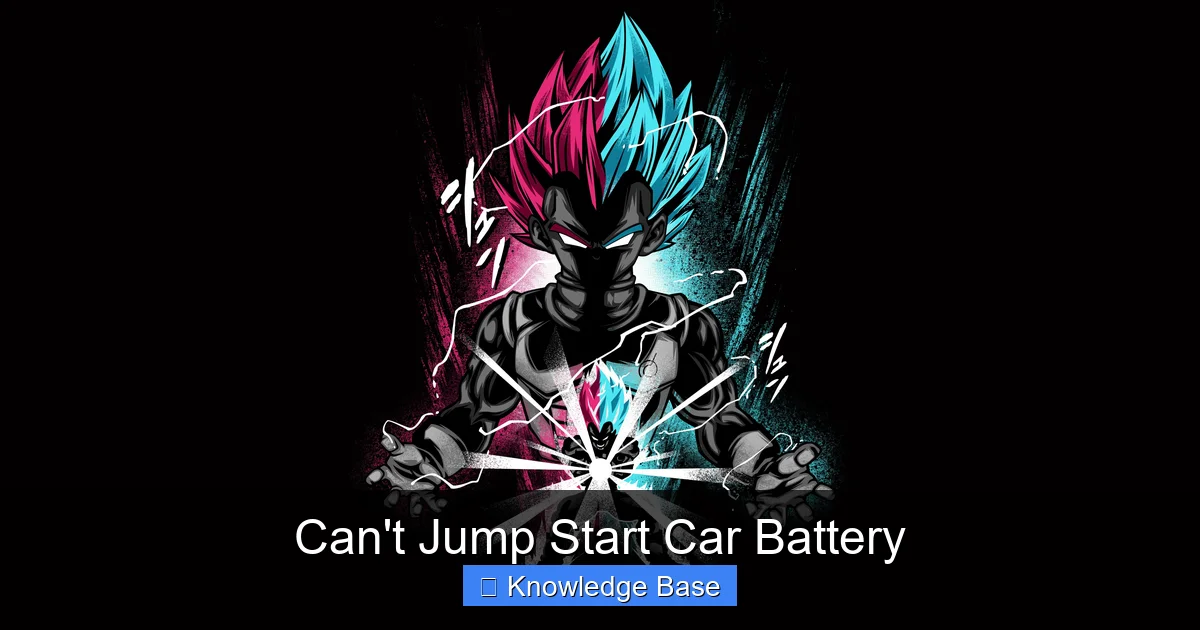 Can't Jump Start Car Battery