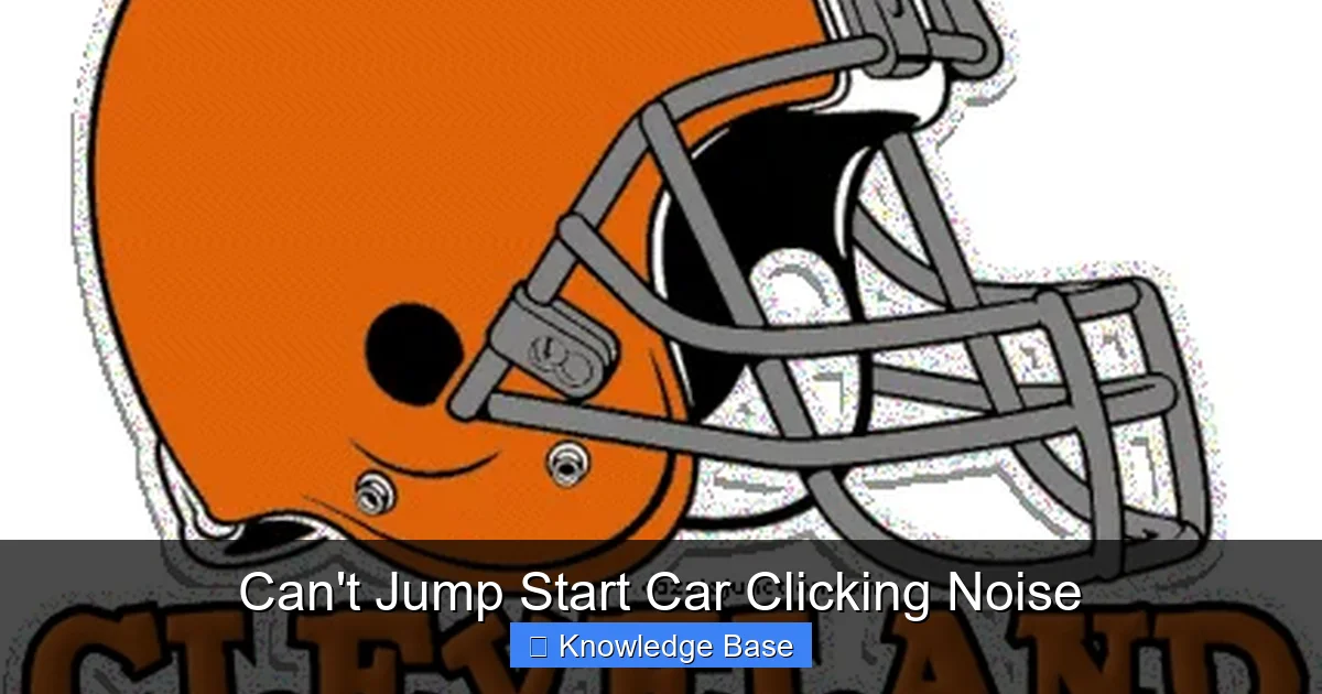 Can't Jump Start Car Clicking Noise