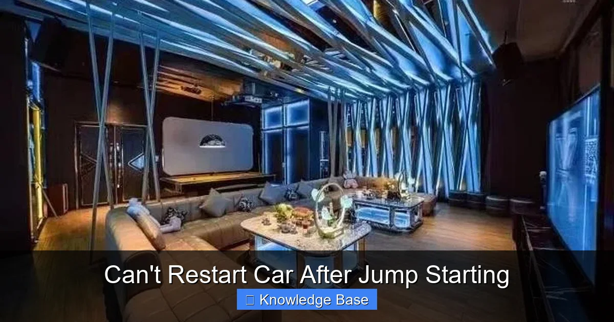 Can't Restart Car After Jump Starting