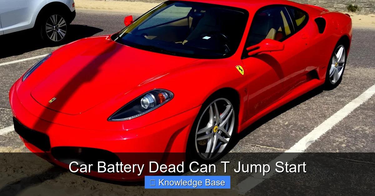 Car Battery Dead Can T Jump Start