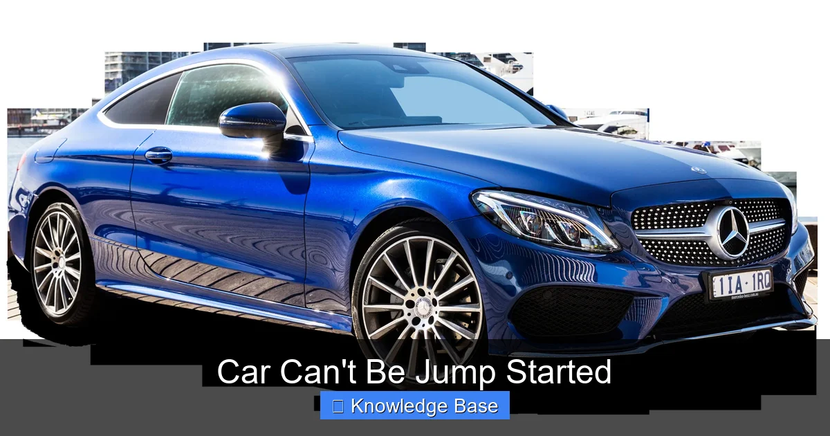 Car Can't Be Jump Started