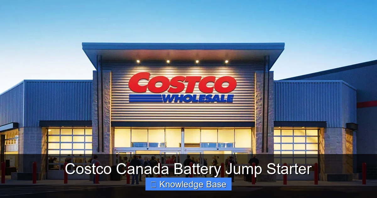 Costco Canada Battery Jump Starter