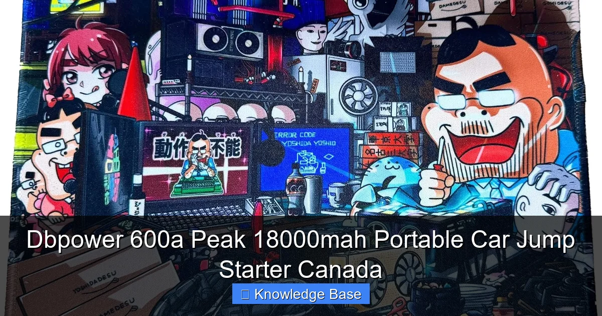 Dbpower 600a Peak 18000mah Portable Car Jump Starter Canada