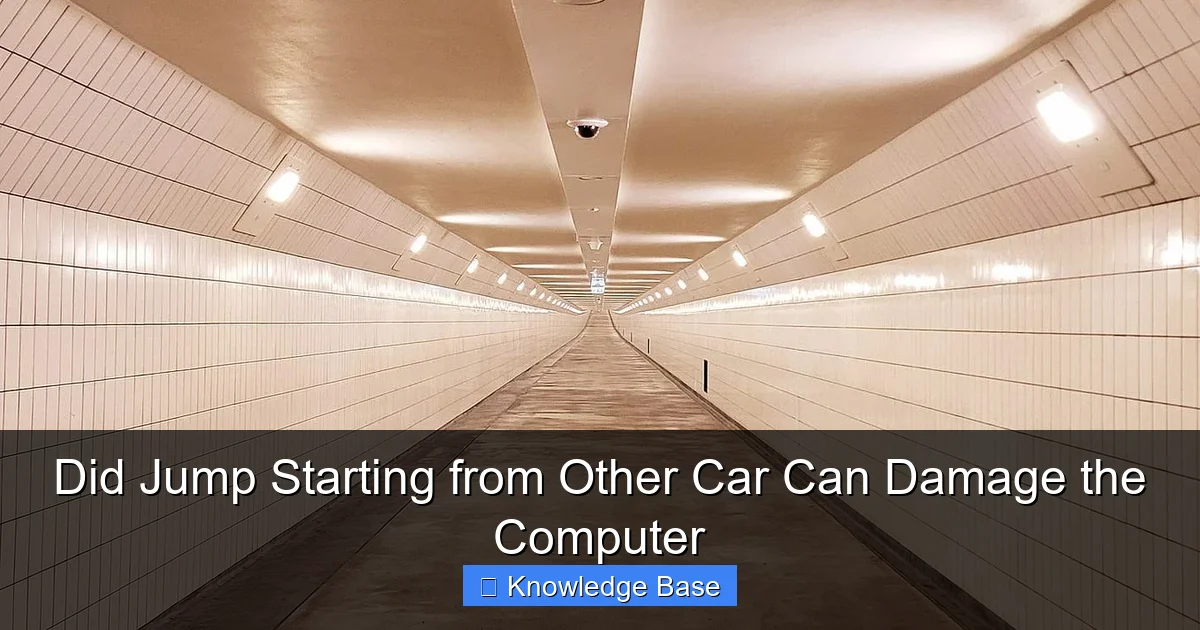 Did Jump Starting from Other Car Can Damage the Computer