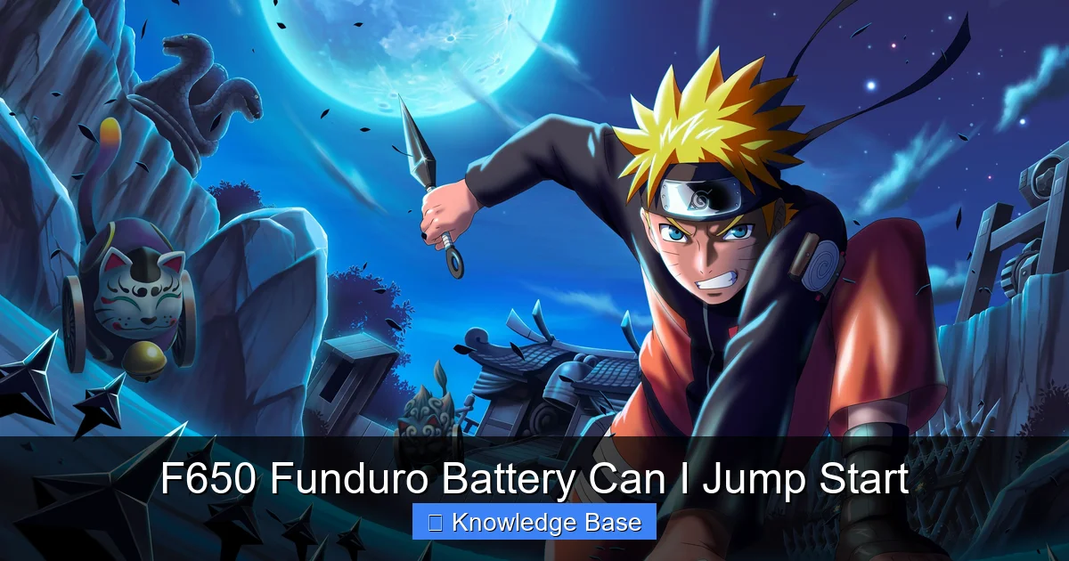 F650 Funduro Battery Can I Jump Start