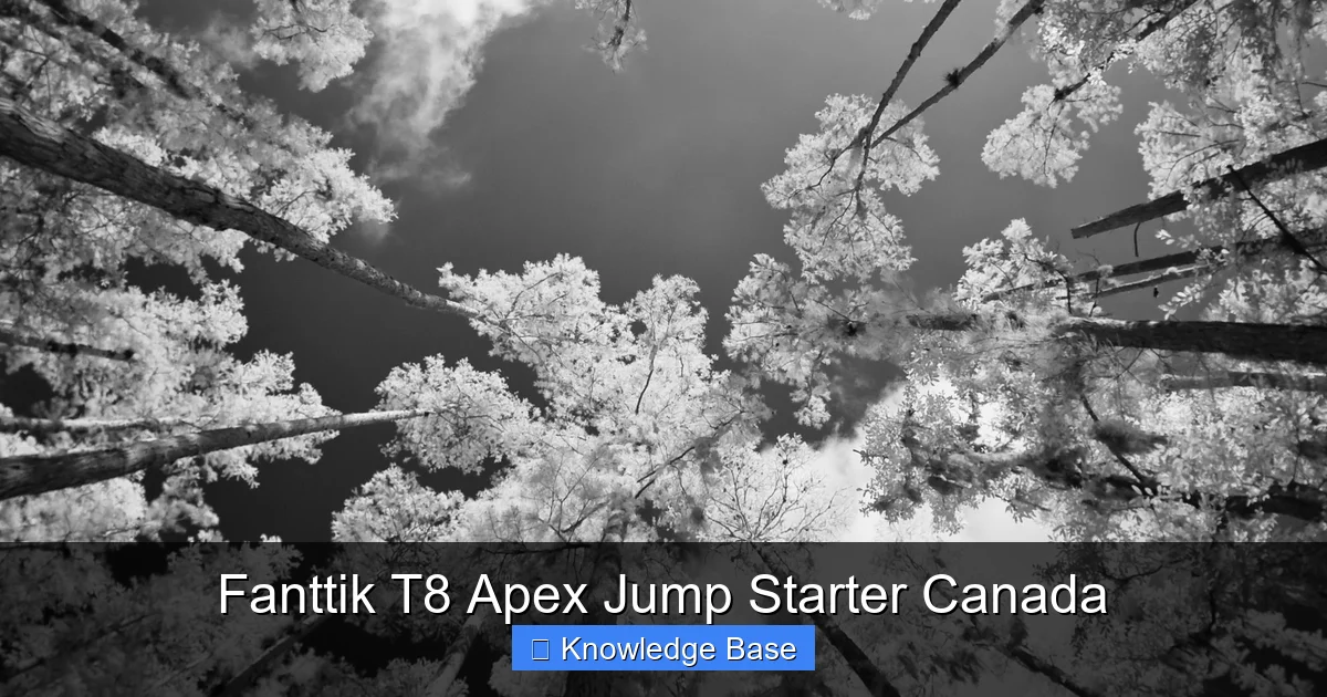 Fanttik T8 Apex Jump Starter Canada