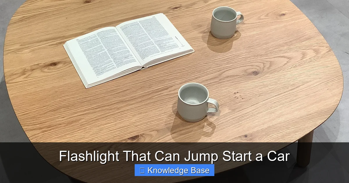 Flashlight That Can Jump Start a Car