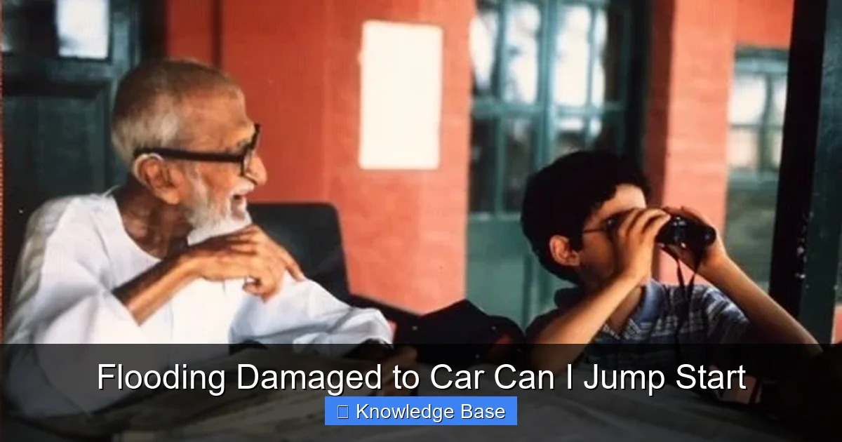 Flooding Damaged to Car Can I Jump Start
