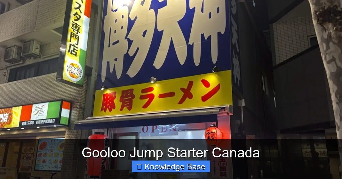 Gooloo Jump Starter Canada