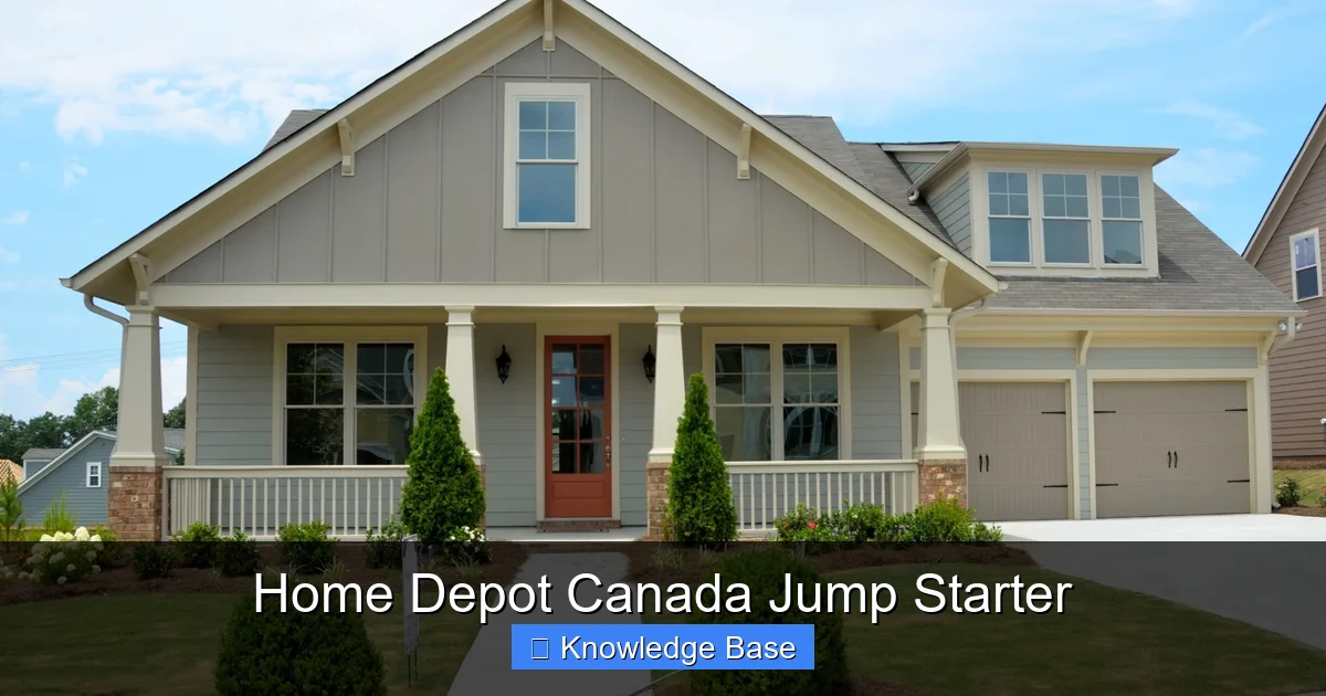 Home Depot Canada Jump Starter