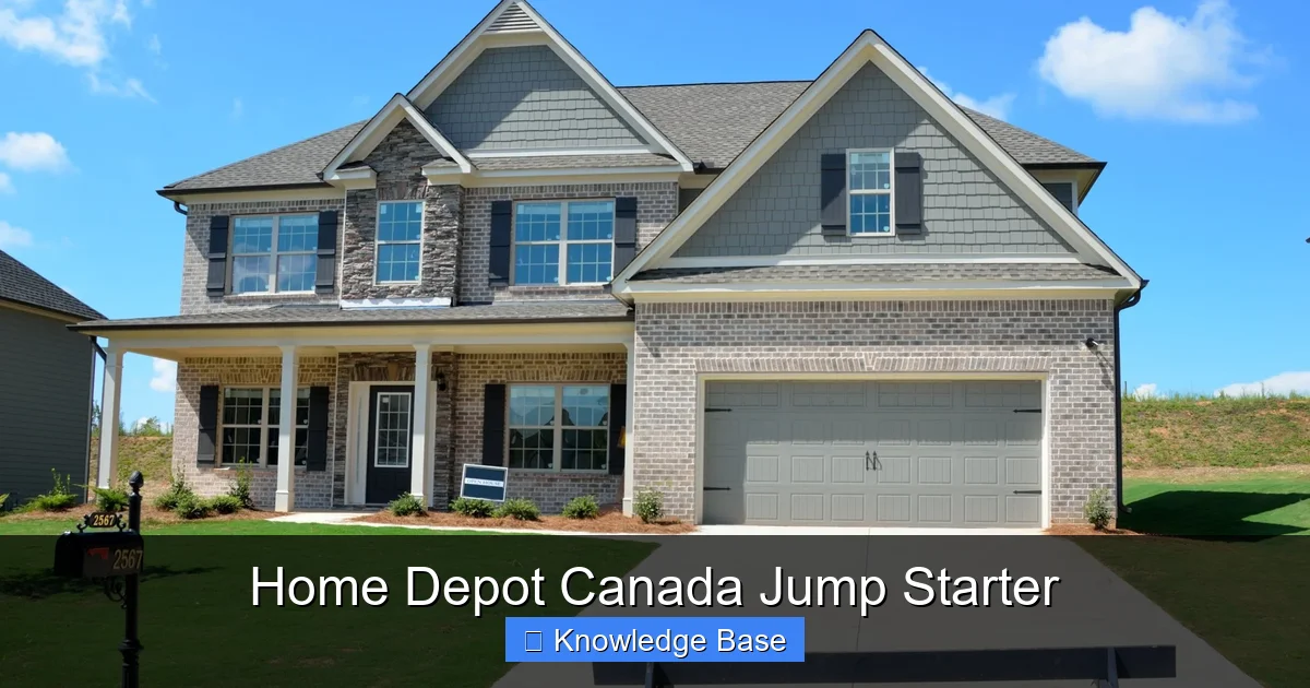Home Depot Canada Jump Starter