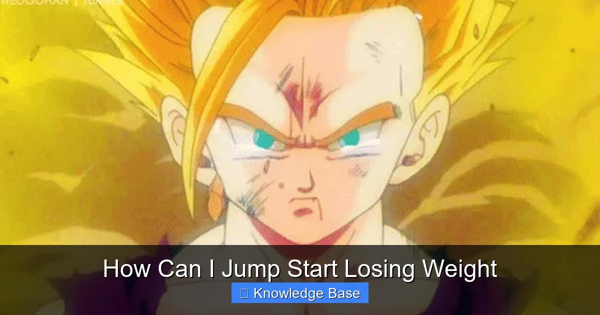 How Can I Jump Start Losing Weight