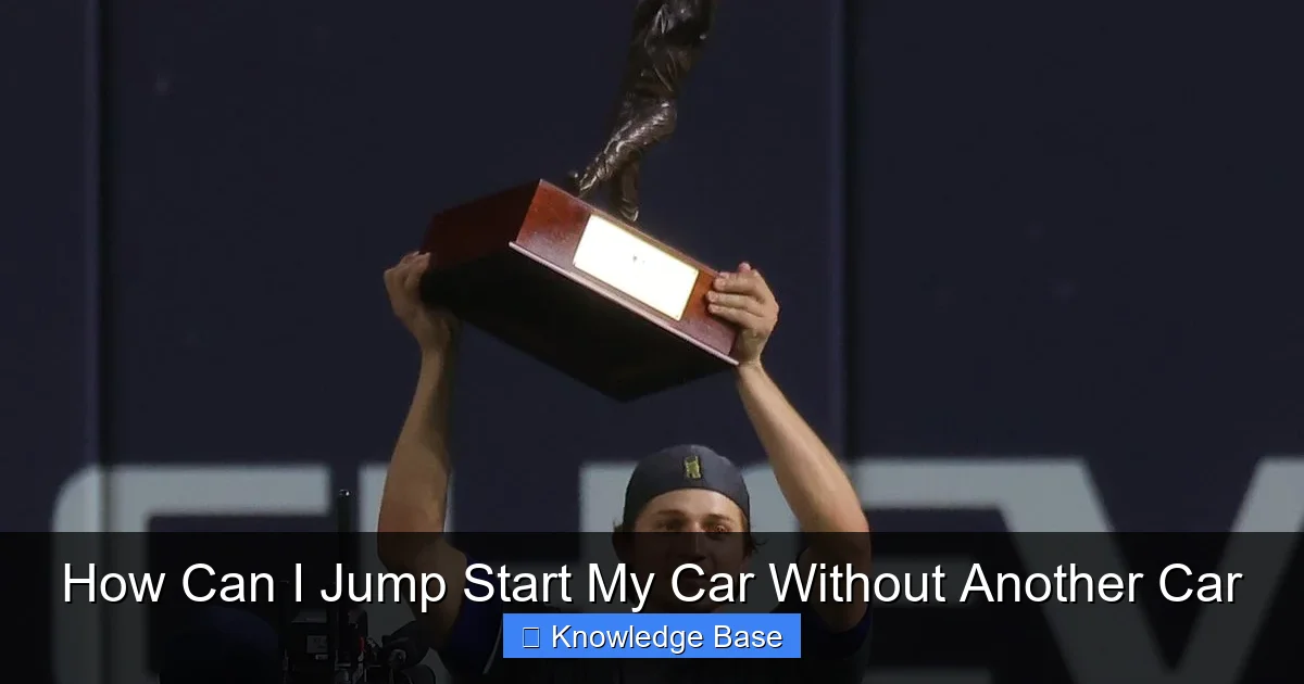 How Can I Jump Start My Car Without Another Car