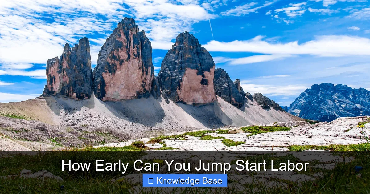 How Early Can You Jump Start Labor