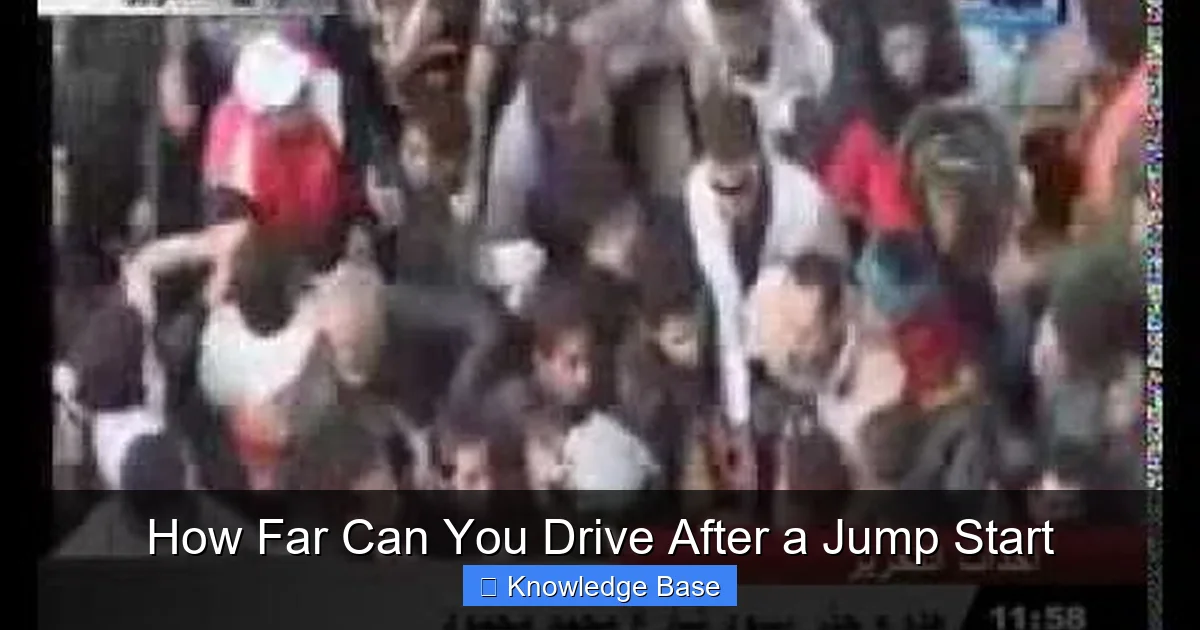 How Far Can You Drive After a Jump Start
