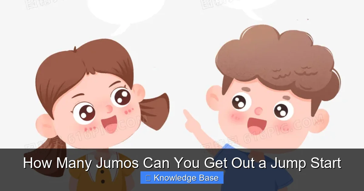 How Many Jumos Can You Get Out a Jump Start