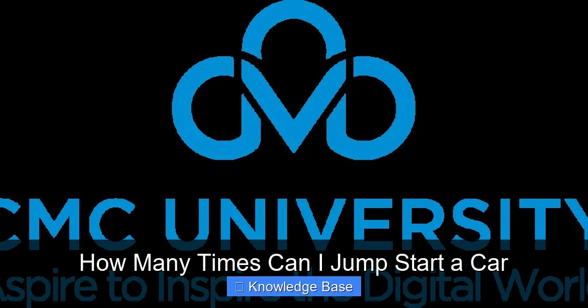 How Many Times Can I Jump Start a Car