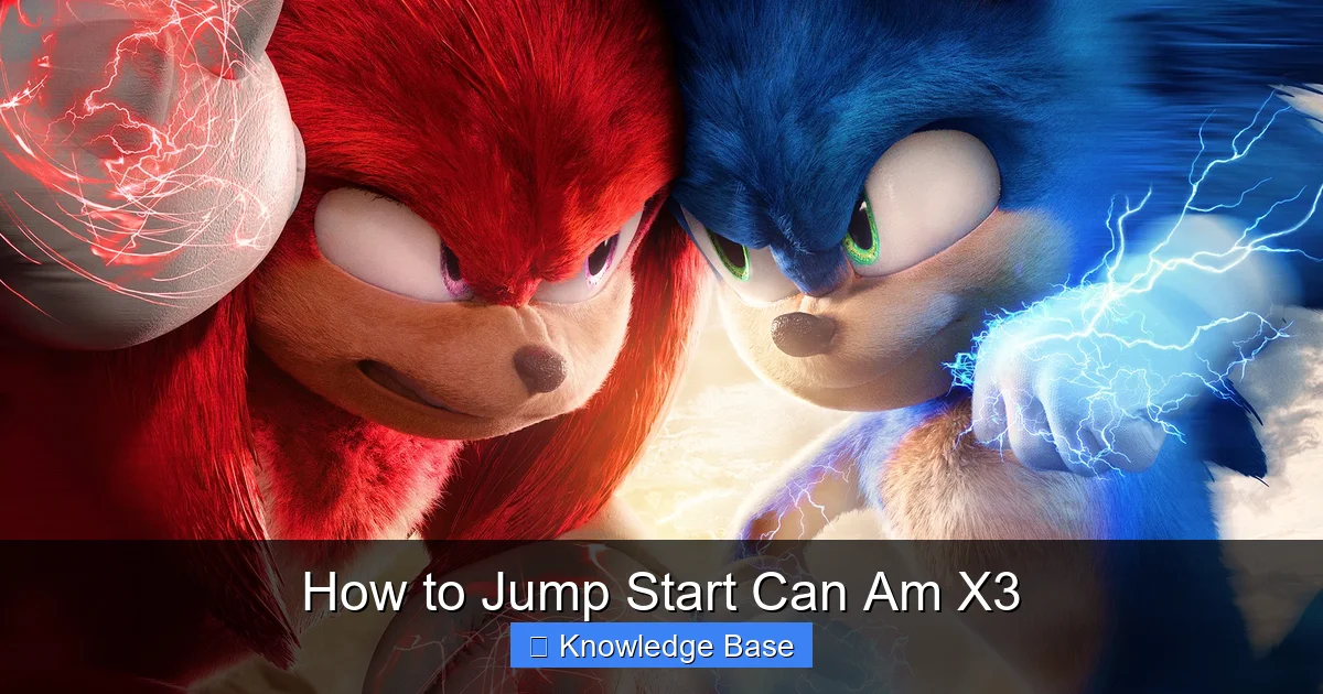 How to Jump Start Can Am X3