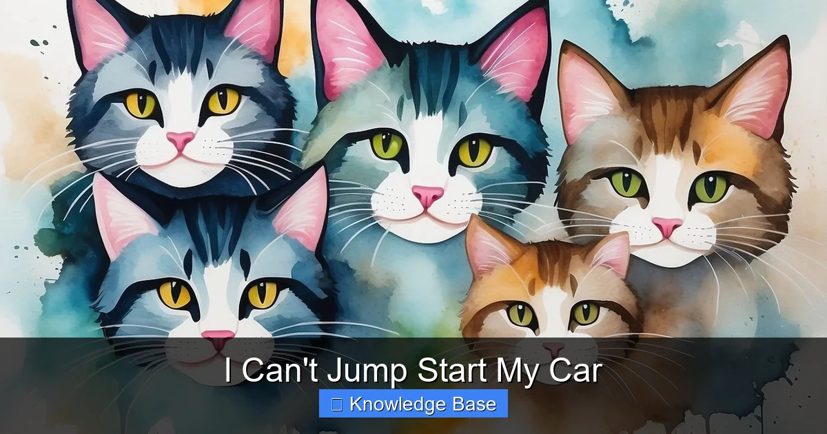 I Can't Jump Start My Car