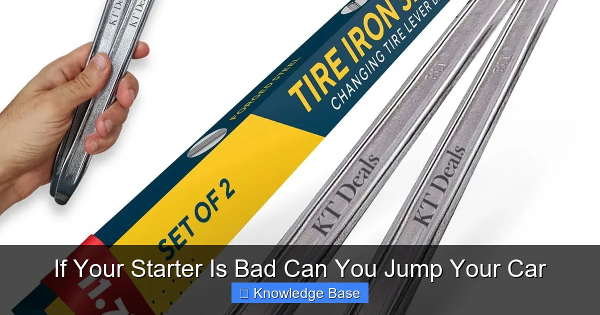 If Your Starter Is Bad Can You Jump Your Car