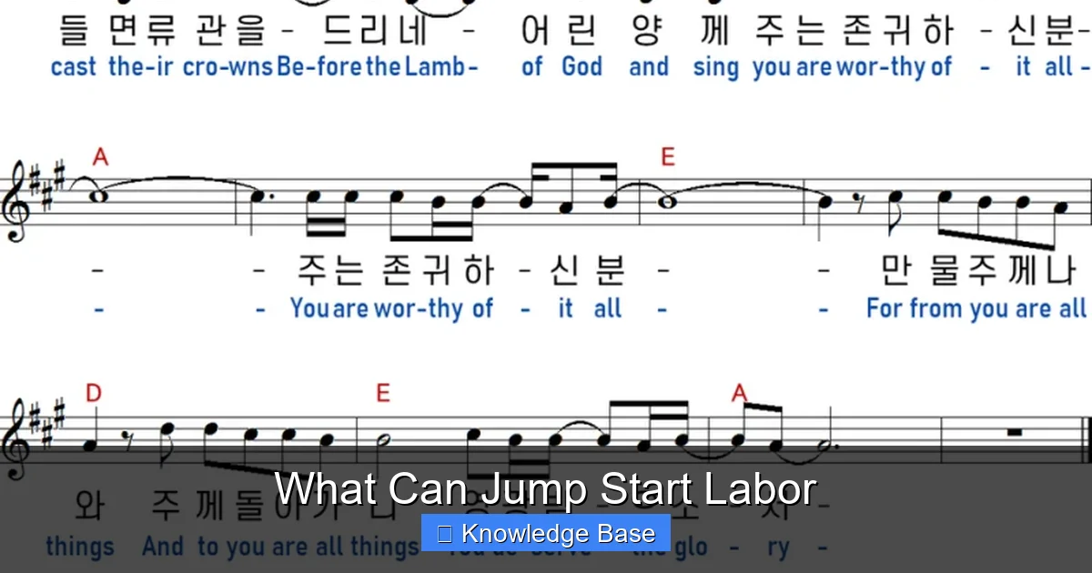 What Can Jump Start Labor