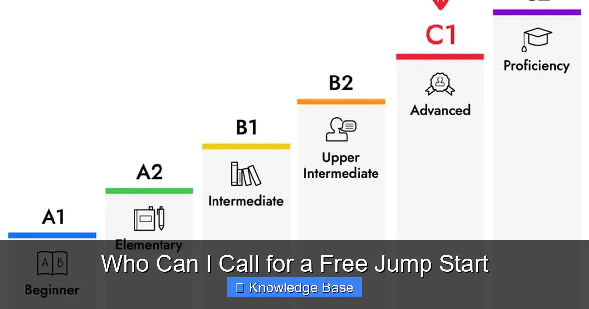 Who Can I Call for a Free Jump Start
