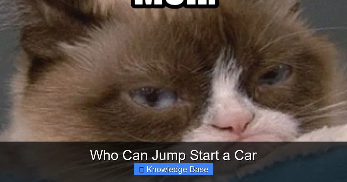 Who Can Jump Start a Car